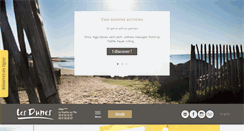 Desktop Screenshot of hotel-les-dunes.com