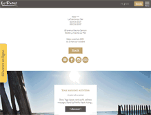 Tablet Screenshot of hotel-les-dunes.com